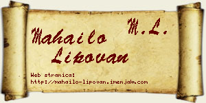 Mahailo Lipovan vizit kartica